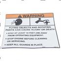 Picture of Decal - Warning Flying Objects