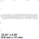 Picture of Decal Boom Numbers
