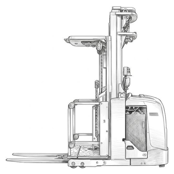 Order picker with elevating operator platform